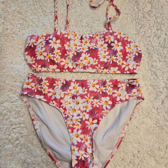SAND CASTLE WOMENS FLORAL BIKINI-LIKE NEW-SIZE M - Picture 3 of 8